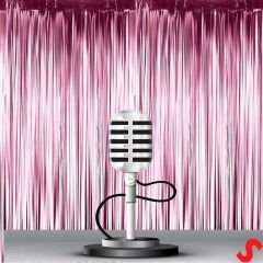 Kapı, Duvar ve Arka Fon Saçaklı Perde 1mt x 2mt - Pembe