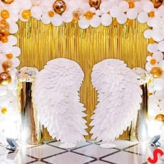 Kapı, Duvar ve Arka Fon Saçaklı Perde 1mt x 2mt - Altın