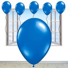 Metalik Parlak Balon, 10 Adet - Lacivert