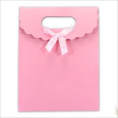 El Geçmeli Karton Çanta 16 x 12 x 6 cm, Pembe - 1 Adet