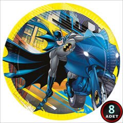 Batman Haydut Karton Tabak - 23cm x 8 Adet