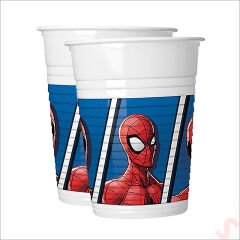Spiderman Crime Fighter Plastik Bardak - 8 Adet