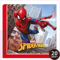 Spiderman Crime Fighter Peçete, 33cm x 33cm - 20 Adet