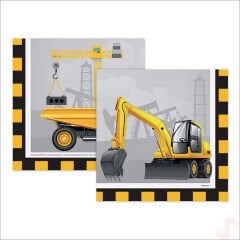 İnşaat Partisi Peçete, 33cm x 33cm - 16 Adet