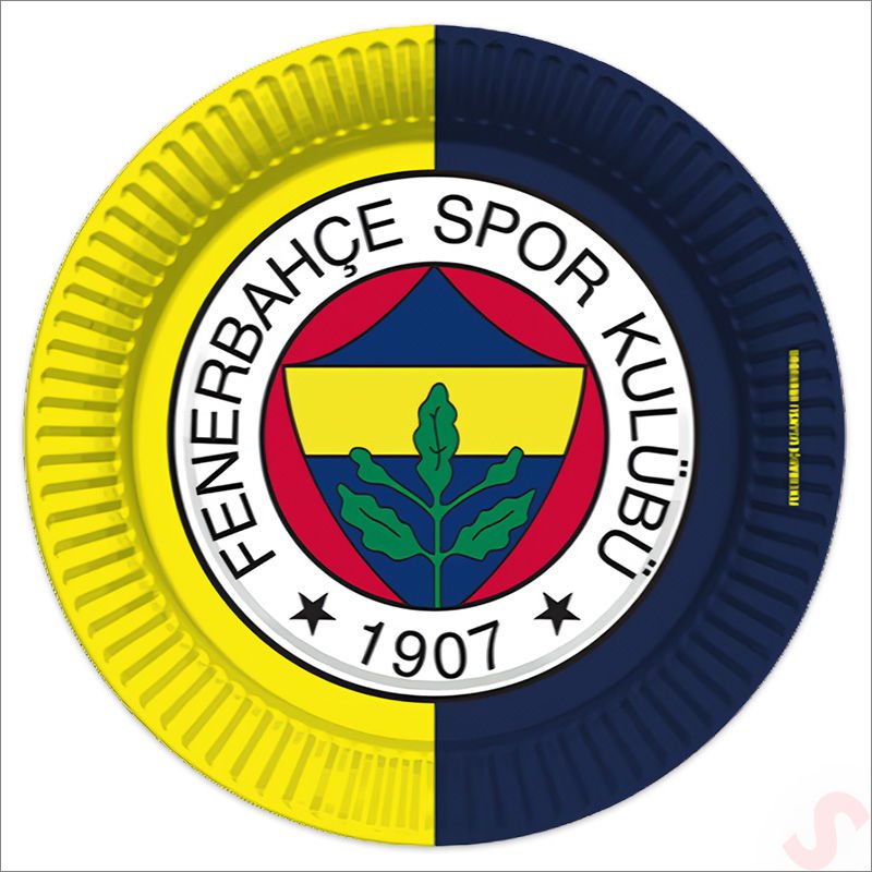 Fenerbahçe SK Karton Tabak - 23cm x 8 Adet