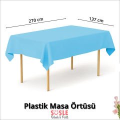 Masa Örtüsü 137cm x 270cm - Mavi