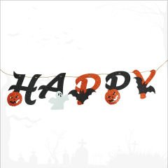 Happy Halloween Figürlü Eva Banner, 11cm x 160cm
