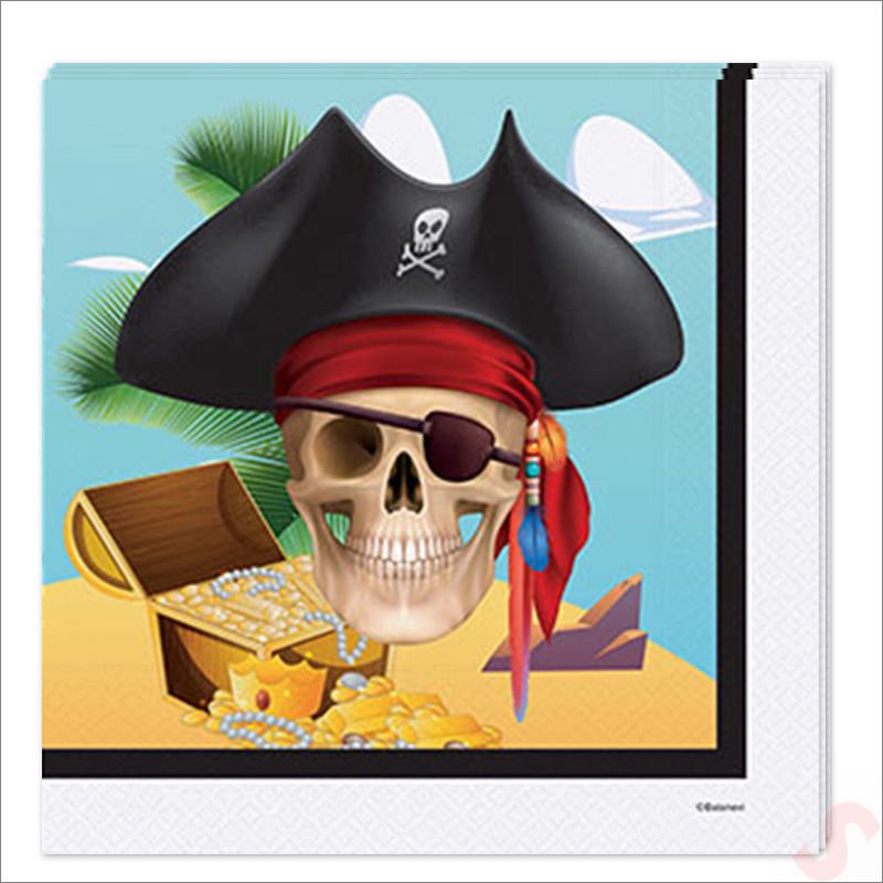 Korsan Partisi Peçete, 33cm x 33cm - 16 Adet