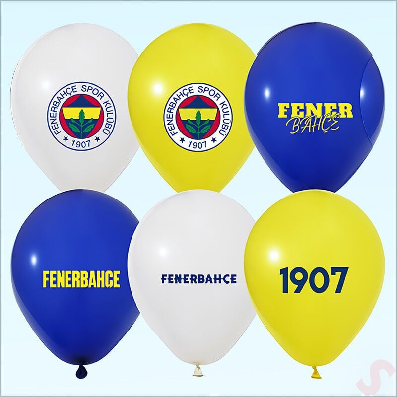 Fenerbahçe SK Pastel Balon, 30cm x 6 Adet