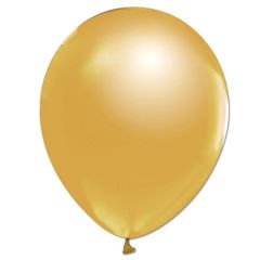 Balon Standlı, 7 Adet - Metalik Altın Balon