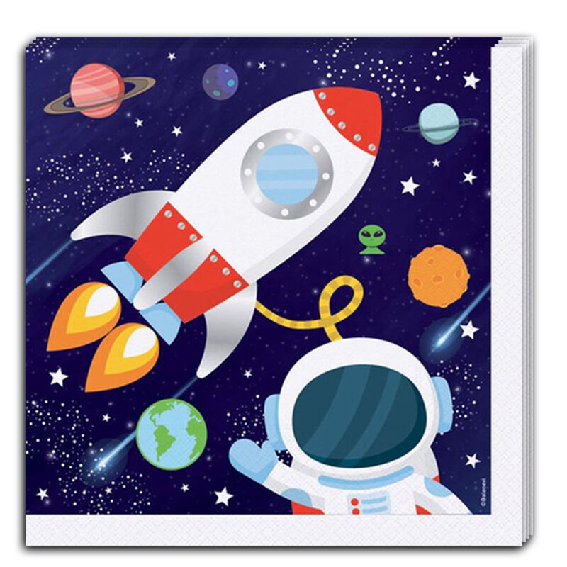 Kozmik Galaksi Uzay Temalı Peçete - 16 Adet