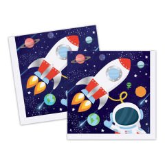 Kozmik Galaksi Uzay Temalı Peçete - 16 Adet