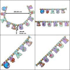 Yaş Günüm, Simli BANNER Yazı - 2,00 mt