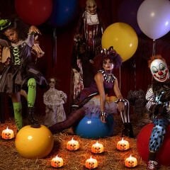 Halloween Bal Kabağı Led MuM, 5cm x 1 Adet