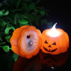 Halloween Bal Kabağı 5cm Led MuM, 1 Adet