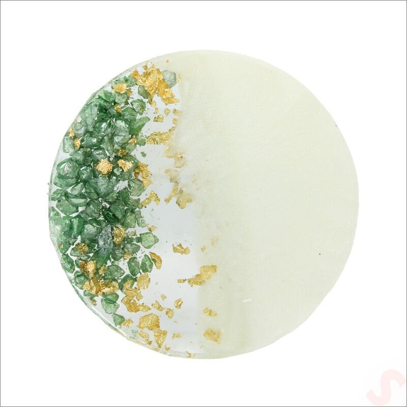 Yeşil Taşlı 6,50 cm Epoksi Magnet - 1 Adet