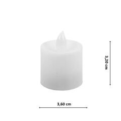 Pilli Tealight Pilli Led MuM, 3,60 cm x 3,20 cm - Renk Değiştiren Işık