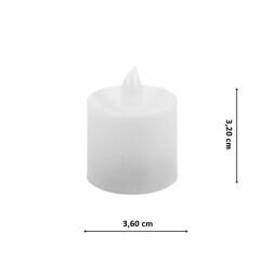 Pilli Tealight Pilli Led MuM, 3,60 cm x 3,20 cm - Renk Değiştiren Işık