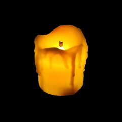 Erimiş MuM Görünümlü Dekoratif Pilli Led MuM - 5 cm x 3,5 cm