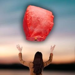 Dilek Feneri, Dilek Balonu Kırmızı - 3 Adet