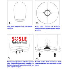 Dilek Feneri, Dilek Balonu Pembe - 3 Adet