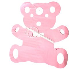 Kağıt Uzar Süs Bebek Modeli Pembe - 3,00 mt x 22 Parça