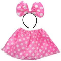 Tütü Etek ve Taç Takım Seti, Pembe