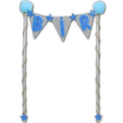 Pasta Süsü 27cm x 15cm, BİR - Mavi