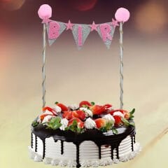 Pasta Süsü 27cm x 15cm, BİR - Pembe