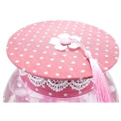 Süslü Büyük Kavanoz ve Biberon Seti, 30 Adet, Pembe