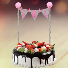 Pasta Süsü 27cm x 15cm, İKİ - Pembe