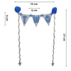 Pasta Süsü 27cm x 15cm, TWO - Mavi