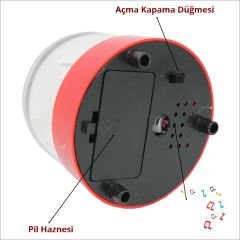 Kar Püskürten, Müzikli ve Pilli Kar Küresi - 11cm x 9,5cm MA