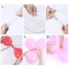 Çember Balon Standı - 165cm x 75cm (Balonlar Hariç)