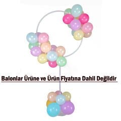 Çember Balon Standı - 165cm x 75cm (Balonlar Hariç)