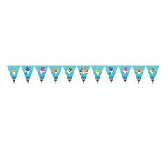 Baby Shark Üçgen Bayrak Flama - 3,20 mt.