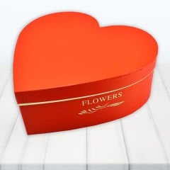 Kalp Kutu Büyük Boy, 33 x 33 x 11,50 cm - Kırmızı