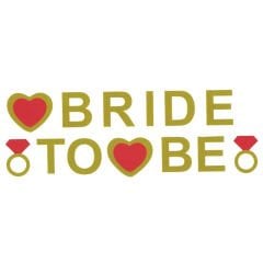 Bride To Be Banner, 3,50 mt, Altın