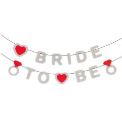 Bride To Be Banner, 3,50 mt, Gümüş
