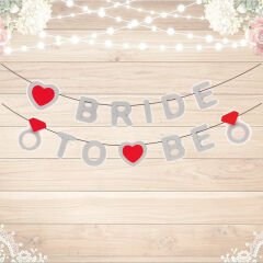 Bride To Be Banner, 3,50 mt, Gümüş