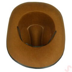 Kovboy Şerif Şapkası 36x26x14cm - Kahve
