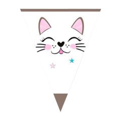 Miss Cat Üçgen Bayrak Flama - 3,20 mt.