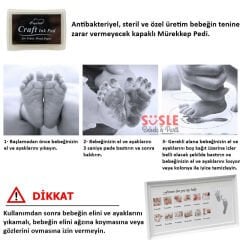 Bebek El ve Ayak İzli Resim Çerçevesi, 39cm x 21cm