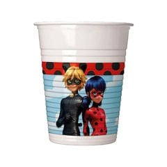 Miraculous Mucize Uğur Böceği Plastik Bardak - 23cm x 8 Adet