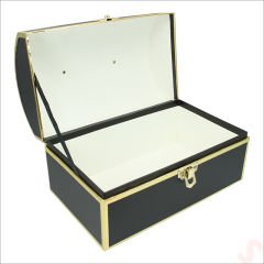 Metal Kulplu Sandık Kutu, 23 x 14 x 14 cm - Orta Boy