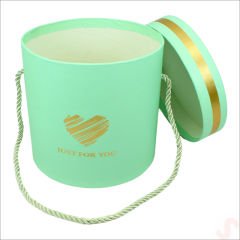 Silindir Kutu Küçük Boy, 13 cm x 12 cm - Aqua Marin
