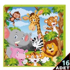 Safari Sevimli Hayvanlar Peçete - 16 Adet