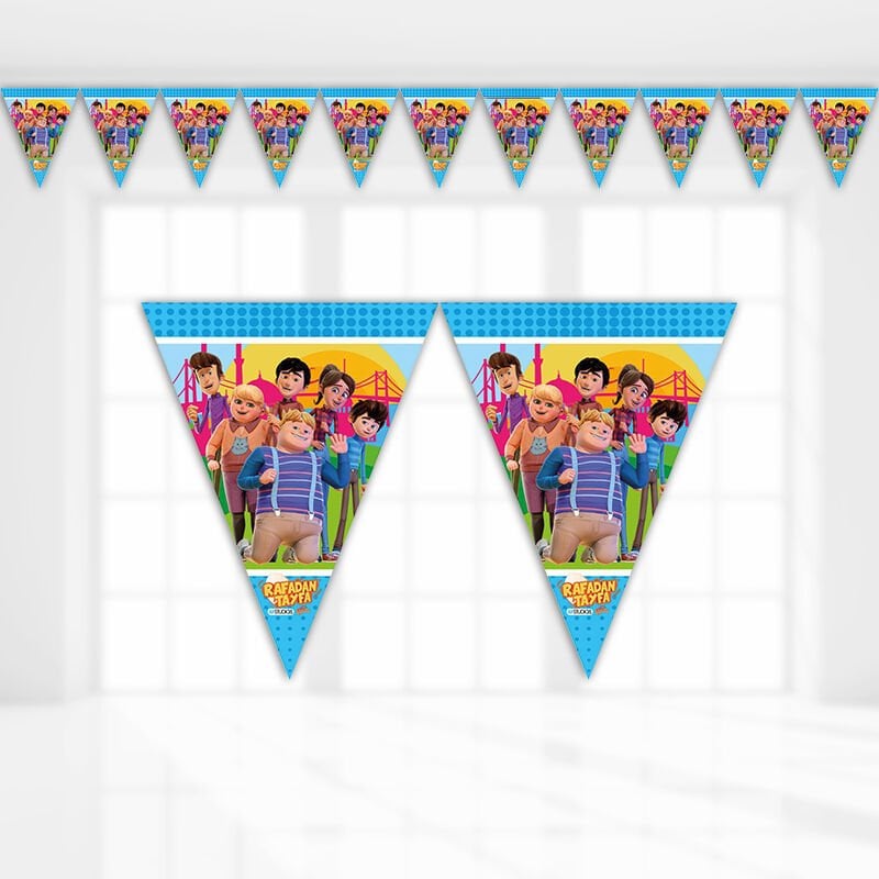 Rafadan Tayfa Üçgen Bayrak Flama - 3,20 mt.