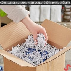 Zikzak Kırpıntı Kağıt Paketleme Dolgu Malzemesi, 50 gr - Beyaz