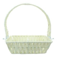 Saplı Dikdörtgen Sepet, 24 cm, Küçük Boy